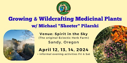 Imagem principal do evento Growing & Wildcrafting Medicinal Plants w/ Michael "Skeeter" Pilarski
