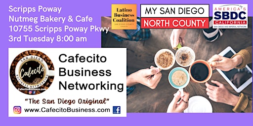 Imagem principal de Cafecito Business Networking Scripps Poway -  3rd Tuesday April