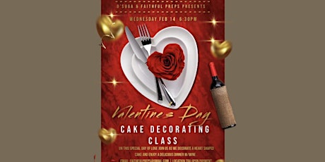 Valentine's Day Cake Decorating Class primary image
