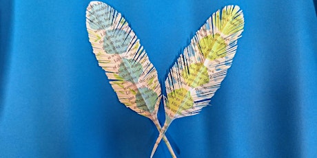 Printed Paper Feathers - Free  Adult Craft Workshop