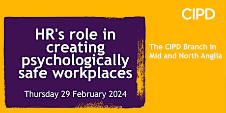 HR's role in creating psychologically safe workplaces primary image