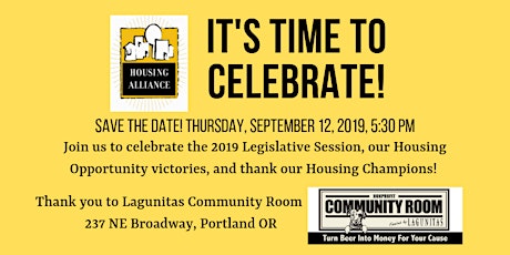 2019 Oregon Housing Alliance Legislative Celebration Party primary image