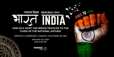 Cambridge - Republic Day India - Tiranga Flag Hoisting & Chai Nashta primary image