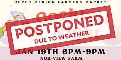 Postponed until May 10 - Cocktail Night with Upper Merion Farmers Market  primärbild