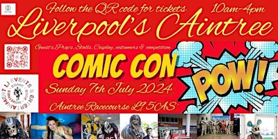 Imagem principal de Liverpools Aintree Comic Pop Con 2024 July 7th