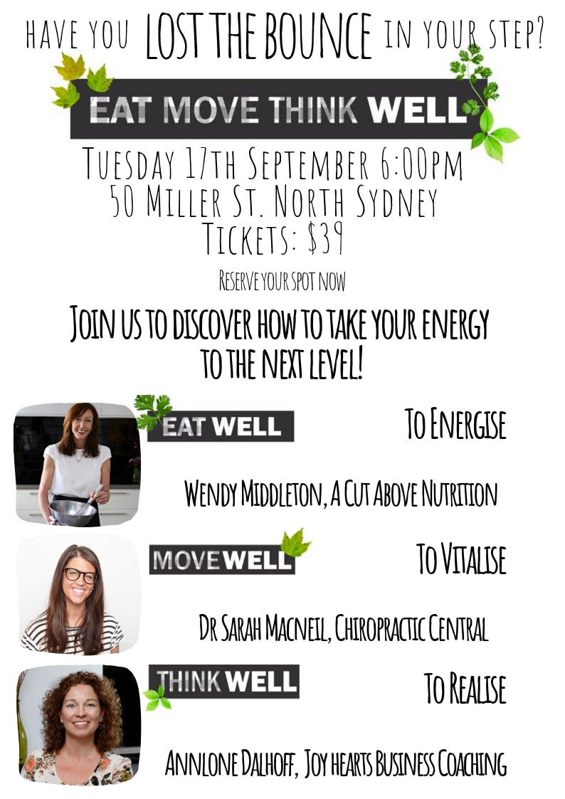 Eat Move Think Well Workshop