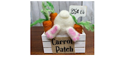 Image principale de Needle Felting -Bunny Butt in Carrot Patch