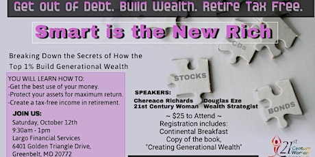 Smart is the new Rich:  Get out of Debt. Build Wealth.  Retire Tax-Free. primary image
