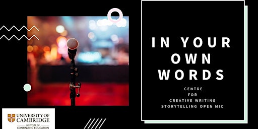 Imagem principal do evento In Your Own Words Storytelling Open Mic