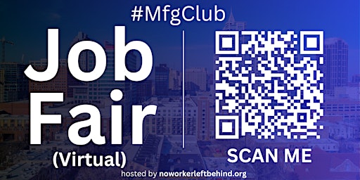 Imagem principal do evento #MfgClub Virtual Job Fair / Career Expo Event #Raleigh #RNC