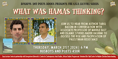 What was Hamas Thinking?: Gaza Lecture Series primary image