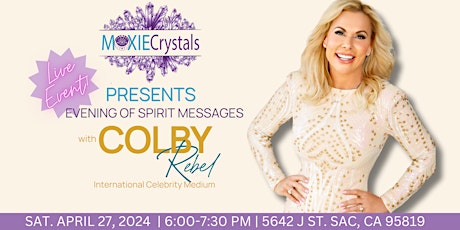 Immagine principale di Evening Of Spirit with  Int'l Celebrity Medium Colby Rebel 