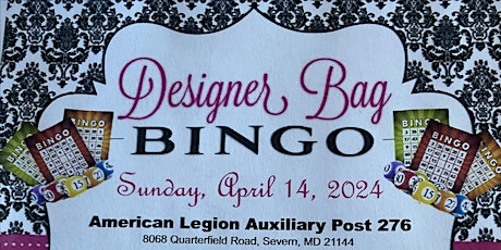 American Legion Auxiliary Post 276 Designer Purse Bingo