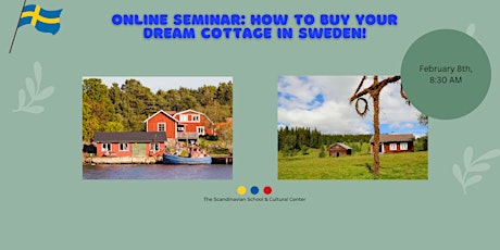 Immagine principale di Online Seminar: How to Buy a Red Cottage in Sweden! 