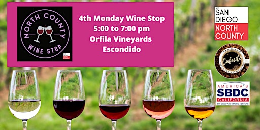 Primaire afbeelding van North County Wine Stop - Business Networking 4th Monday April