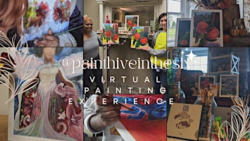 Primaire afbeelding van 9:30A-11:30P, Virtual Paint Experience from your home, Cheers to the day