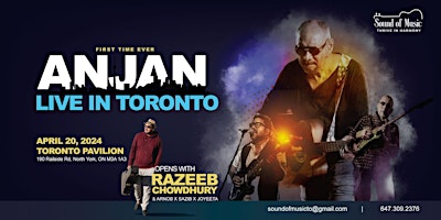 Anjan Dutt Live in Toronto primary image