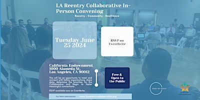 Primaire afbeelding van Los Angeles Reentry Collaborative Quarterly Convening