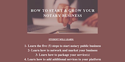 Imagen principal de How to Start & Grow Your Notary Business