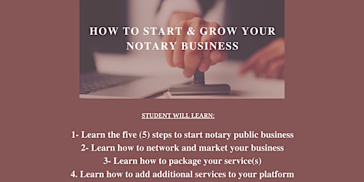 How to Start & Grow Your Notary Business primary image