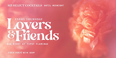 Hauptbild für Lovers & Friends at Tipsy Flamingo - Free Shot with RSVP