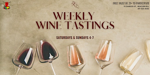 Primaire afbeelding van Weekly Wines and More: Free Tastings at DeLuca's Beacon Hill!