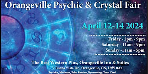 Imagem principal do evento Orangeville Psychic & Crystal Fair