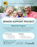 Imagem principal do evento Free Senior In Home Support Program- Meals, Friendly Visiting in Scarboroug