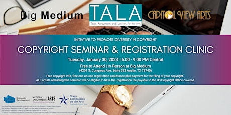 Copyright Seminar and Registration Clinic primary image