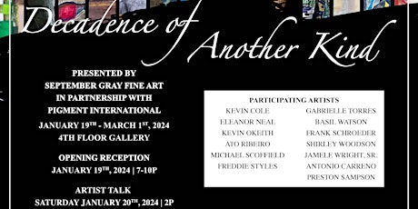 Imagen principal de Bridgeport Art Center - Artists' Talk: Decadence of Another Kind.