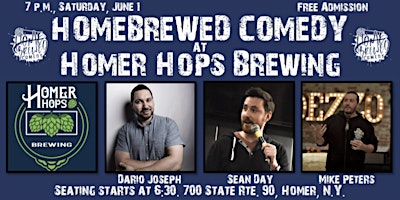Homebrewed Comedy at Homer Hops Brewing primary image