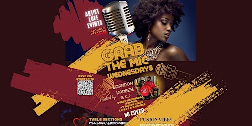 Grab The Mic Karaoke Night Every Wednesday 7pm-11pm|No Cover Charge primary image