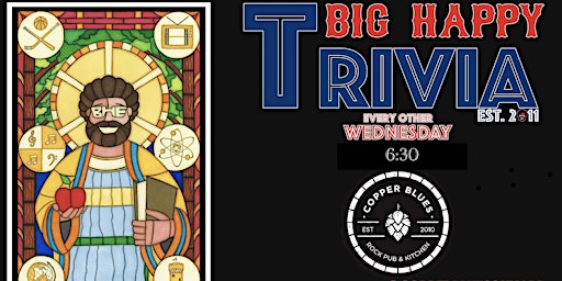 Immagine principale di Big Happy Trivia @ Copper Blues Oxnard 6:30 PM Ventura County Trivia Night 