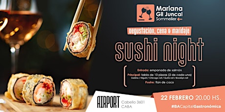 Imagen principal de Degustación, cena & maridaje: Sushi night