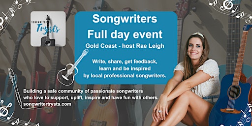 Imagem principal do evento Songwriters Songwriting Full day event