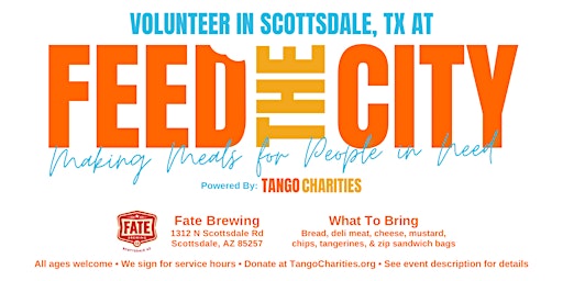 Image principale de Feed The City Scottsdale: Making Meals for People In Need