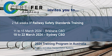 CERTIFER ACADEMY - RAILWAY SAFETY STANDARDS TRAINING WEEK - SYDNEY CBD