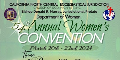 CNC Jurisdiction, Department of Women - 54th Annual Women's Convention primary image