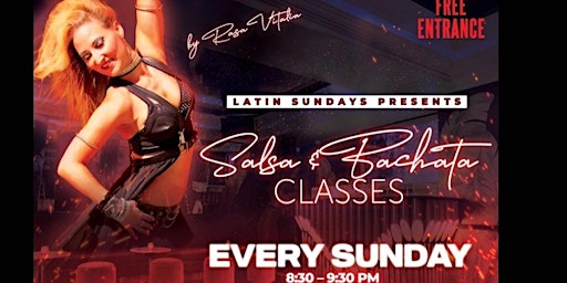 Primaire afbeelding van Rasa Vitalia's FREE Latin Sundays Hot Salsa Class & DJ Dance Party