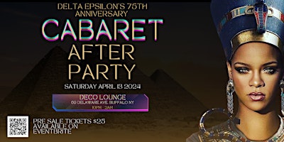 Delta Epsilon 75th Anniversary Carbaret After Party primary image