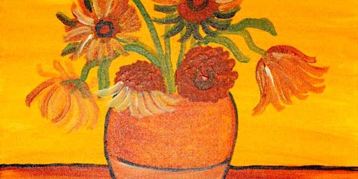 Imagem principal do evento Van Gogh's Sunflower - Paint and Sip by Classpop!™