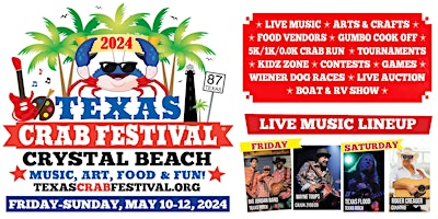 Imagem principal do evento 2024 Texas Crab Festival