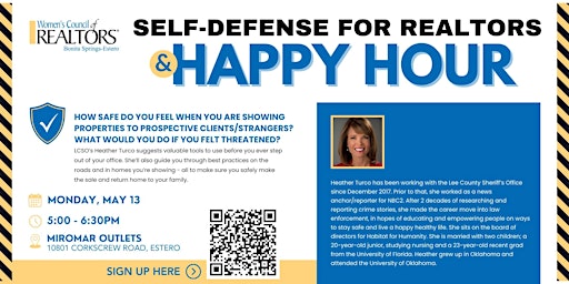 Image principale de Self Defense Class and Happy Hour