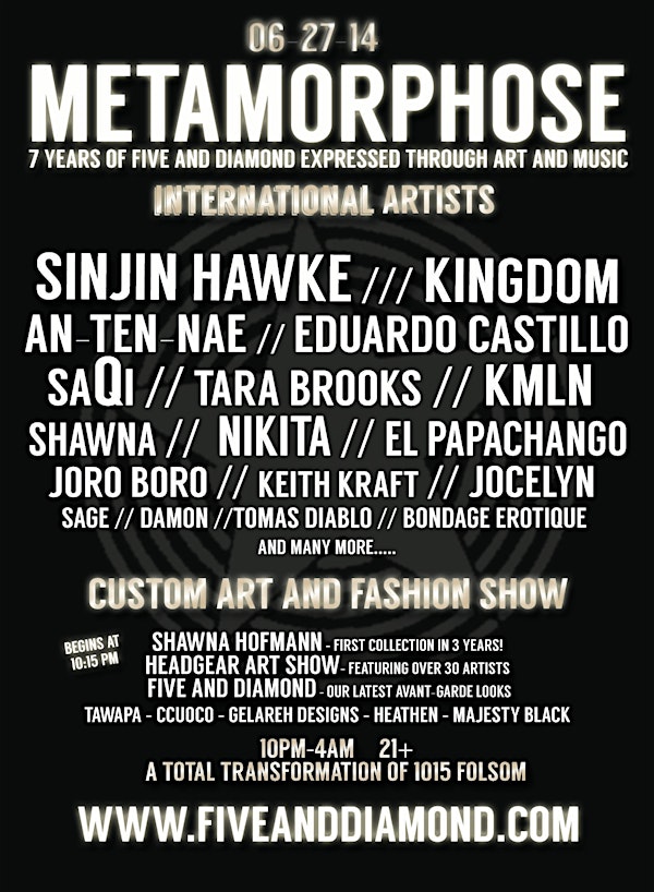 METAMORPHOSE ft SINJIN HAWKE, KINGDOM, EDUARDO CASTILLO, AN-TEN-NAE ++