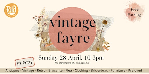 Vintage Fayre at The Fold 28 April primary image