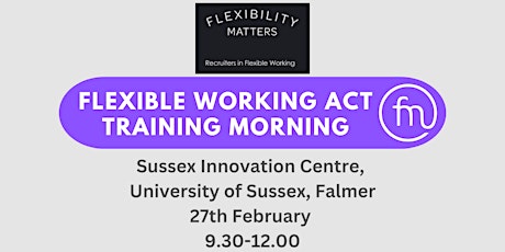 The Flexible Working Act  Comes into Force on 6th April - Are You Ready? primary image