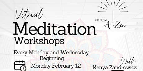 Mindful Mondays Virtual Meditation Workshops primary image