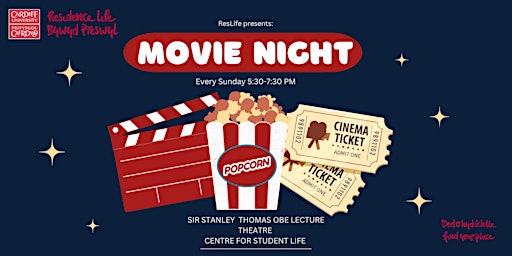 Primaire afbeelding van Res Life Movie Night | Noson Ffilm Bywyd Preswyl