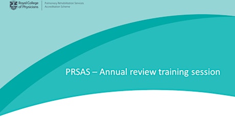 PRSAS - Annual review training session