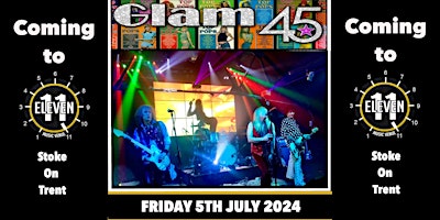 Imagem principal do evento Glam 45 live at Eleven Stoke